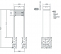 Preview: RENZ Briefkastenanlage freistehend, Tetro, Edelstahl V4A, Kastenformat 370x110x270mm, 2-teilig